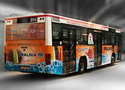 Reklama na autobusie - Pralnia EKO EXPRESS - Galeria Jastrzbie
