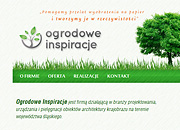 Ogrodowe Inspiracje - wizytwka internetowa